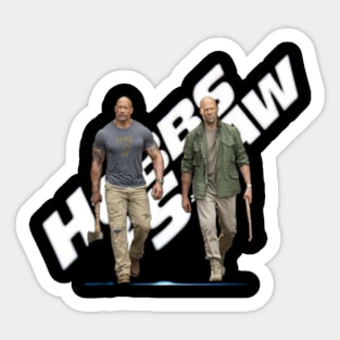 Hollywood Duos: Rock and Statham Sticker